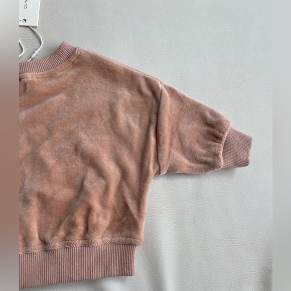 Quincy Mae Velour Sweatshirt 0-3months - Picture 14 of 16